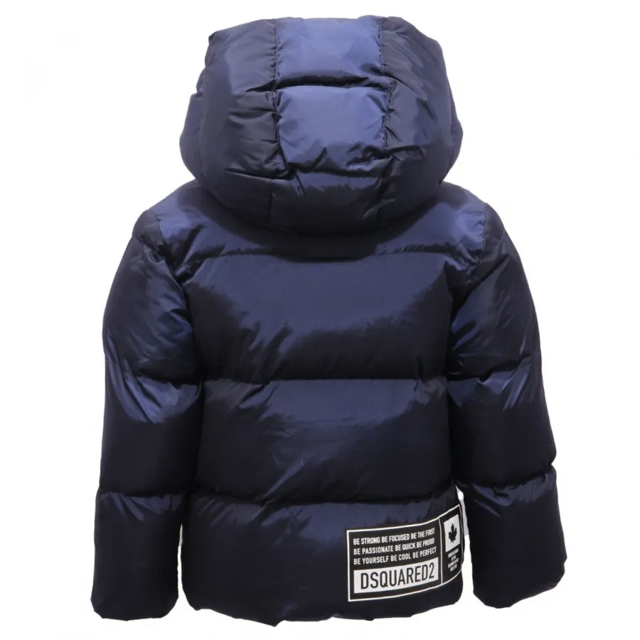 2353AL giubbotto bimbo boy DSQUARED2 padded jacket blue