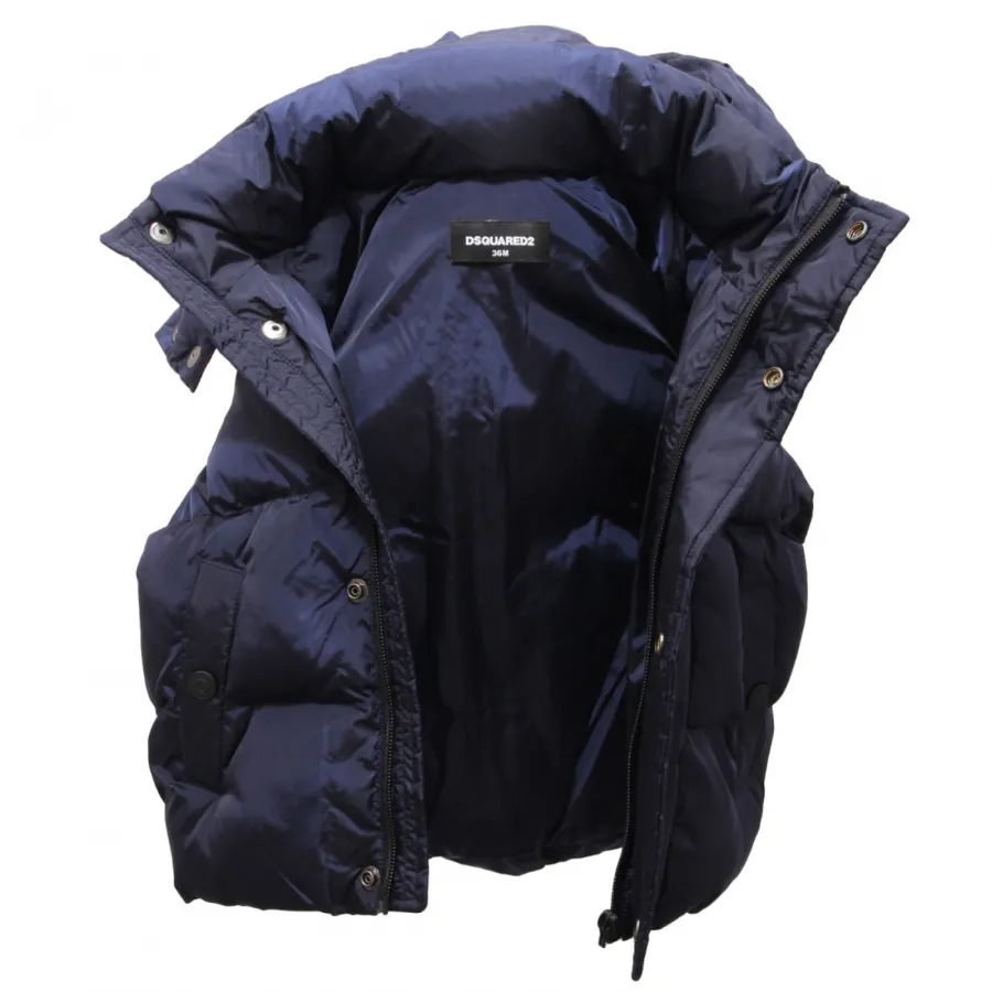 2353AL giubbotto bimbo boy DSQUARED2 padded jacket blue