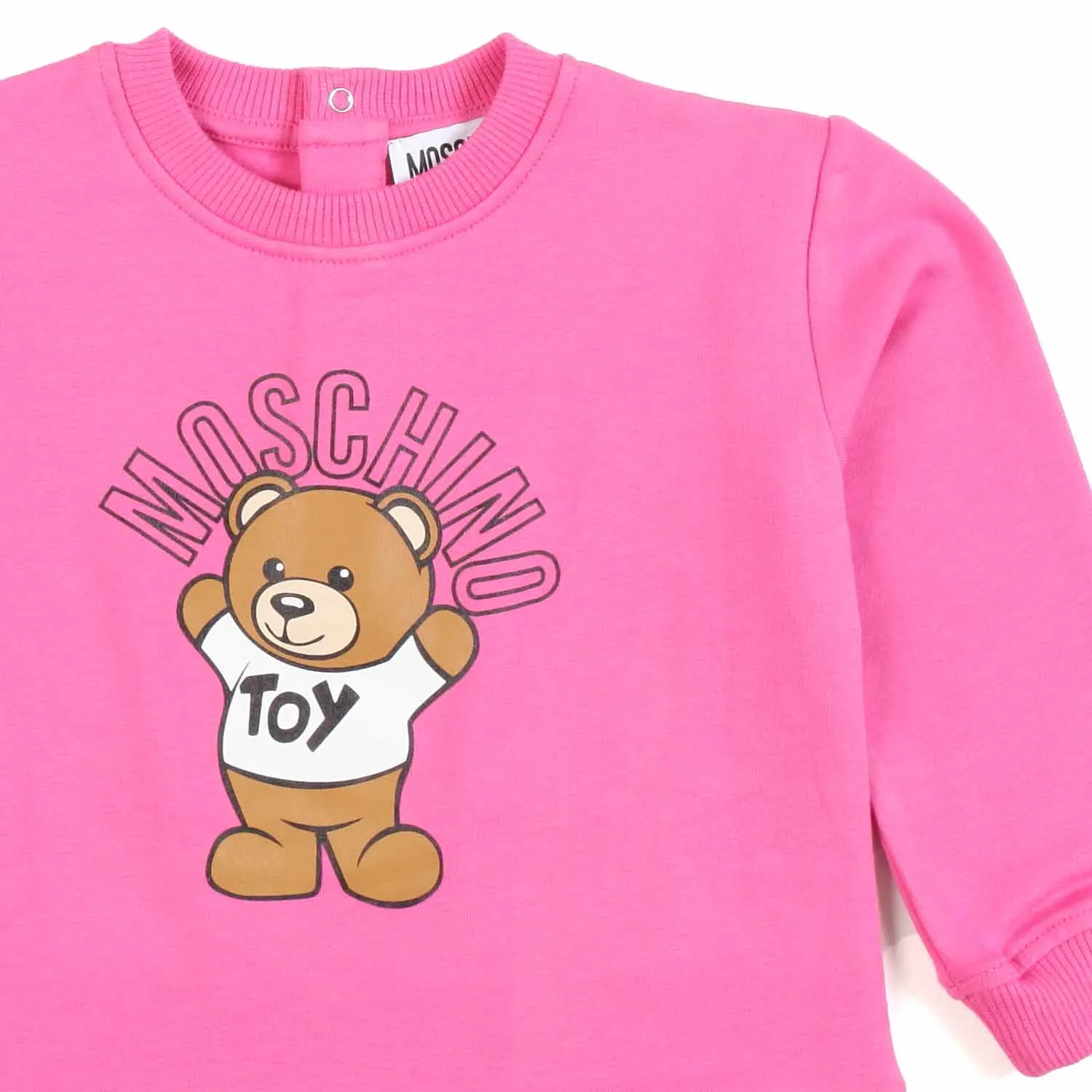 Abito Teddy Bear Fucsia In Felpa Bimba