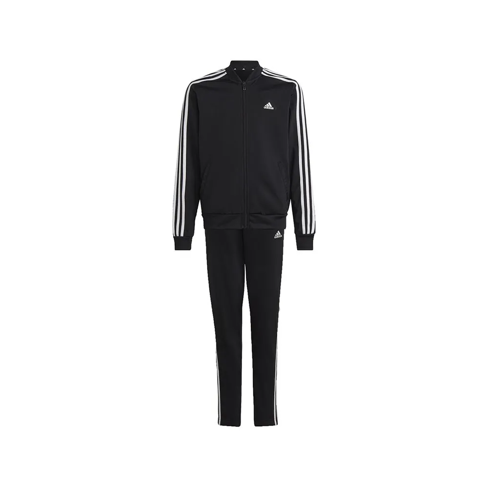 ADIDAS Completo Tuta Full Zip Senza Cappuccio Nero Bambina