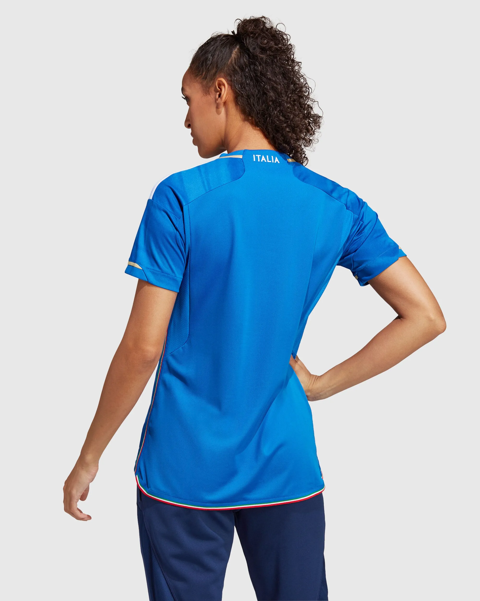 Adidas Maglia Home 23 Italia Blu Donna