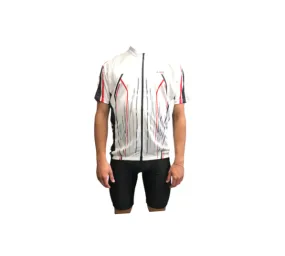 Astrolabio Full Zip Cycling Jersey K19E/TS08/4F white