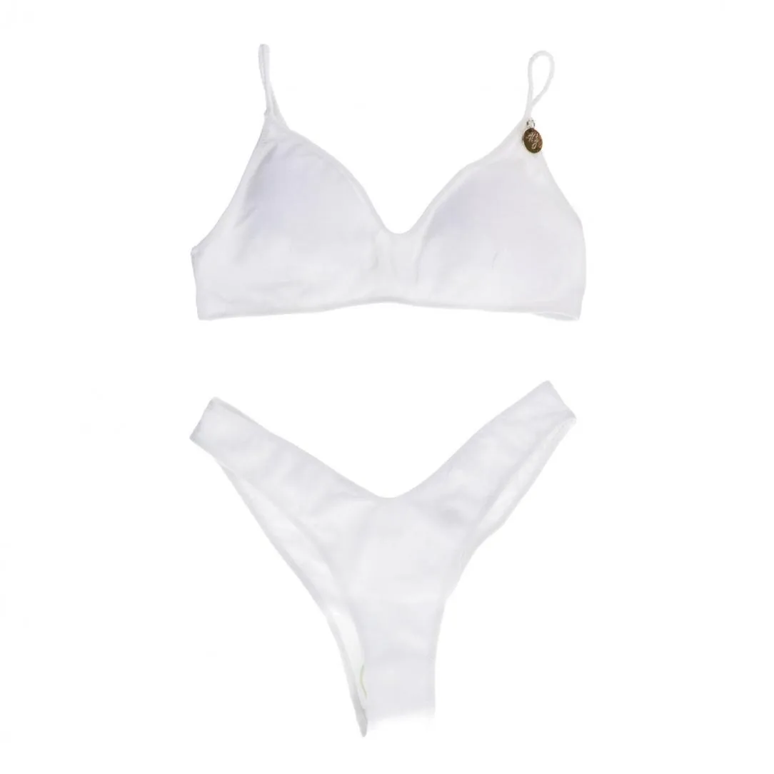 BIKINI TOP E SLIP SHINY 3622 Bianco