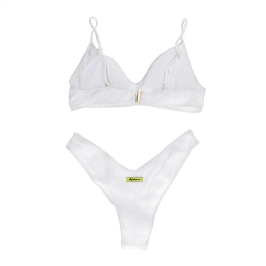 BIKINI TOP E SLIP SHINY 3622 Bianco