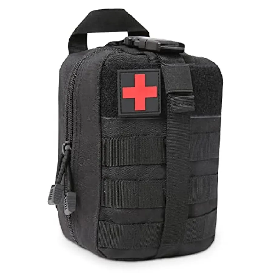 BITUOR Kit di Pronto Soccorso, Borsa Tattica di Primo Soccorso, Molle Pouch First Aid Bag, Sicurezza e Kit di Sopravvivenza da C