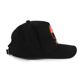 Cappello Dsquared2 Nero Con Loghi Arancio E Rosso