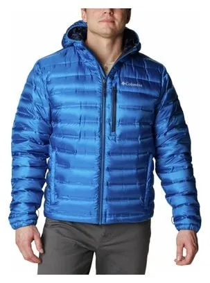 Columbia Pebble Peak Down Hooded Jacket Blue Uomo L