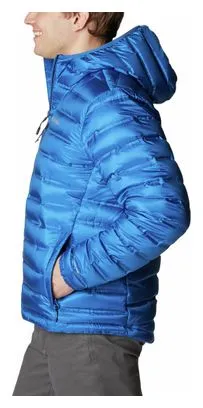 Columbia Pebble Peak Down Hooded Jacket Blue Uomo L