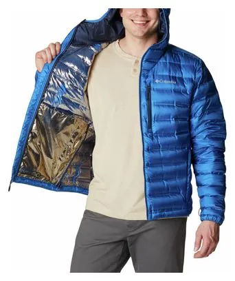 Columbia Pebble Peak Down Hooded Jacket Blue Uomo L