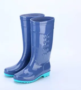 Comemore Womens Mid Calf Rain Boots Galoshes Rubber Water Booties Short Waterproof Garden Shoes Women Anti Slip Water S