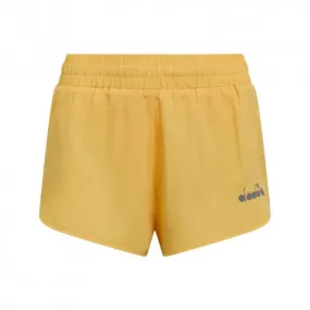 Diadora Pantaloncini Running Super Light 2,5 Giallo Sabbia Donna