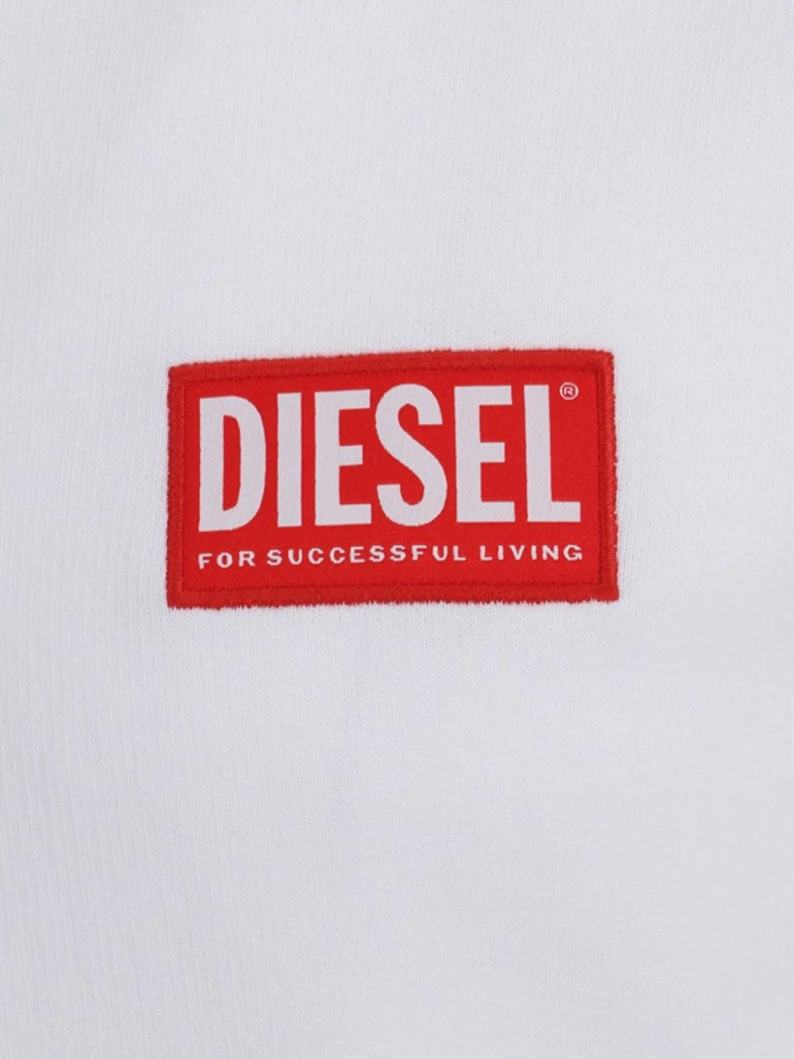 DIESEL Abbigliamento,Felpe Felpa S-BOXT in cotone bianco 