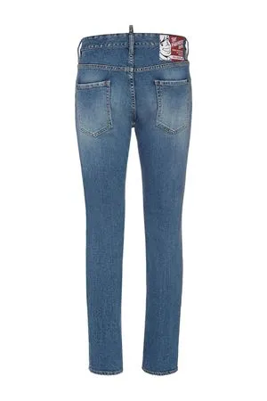 DSQUARED Abbigliamento,Jeans Jeans in denim di cotone blu 