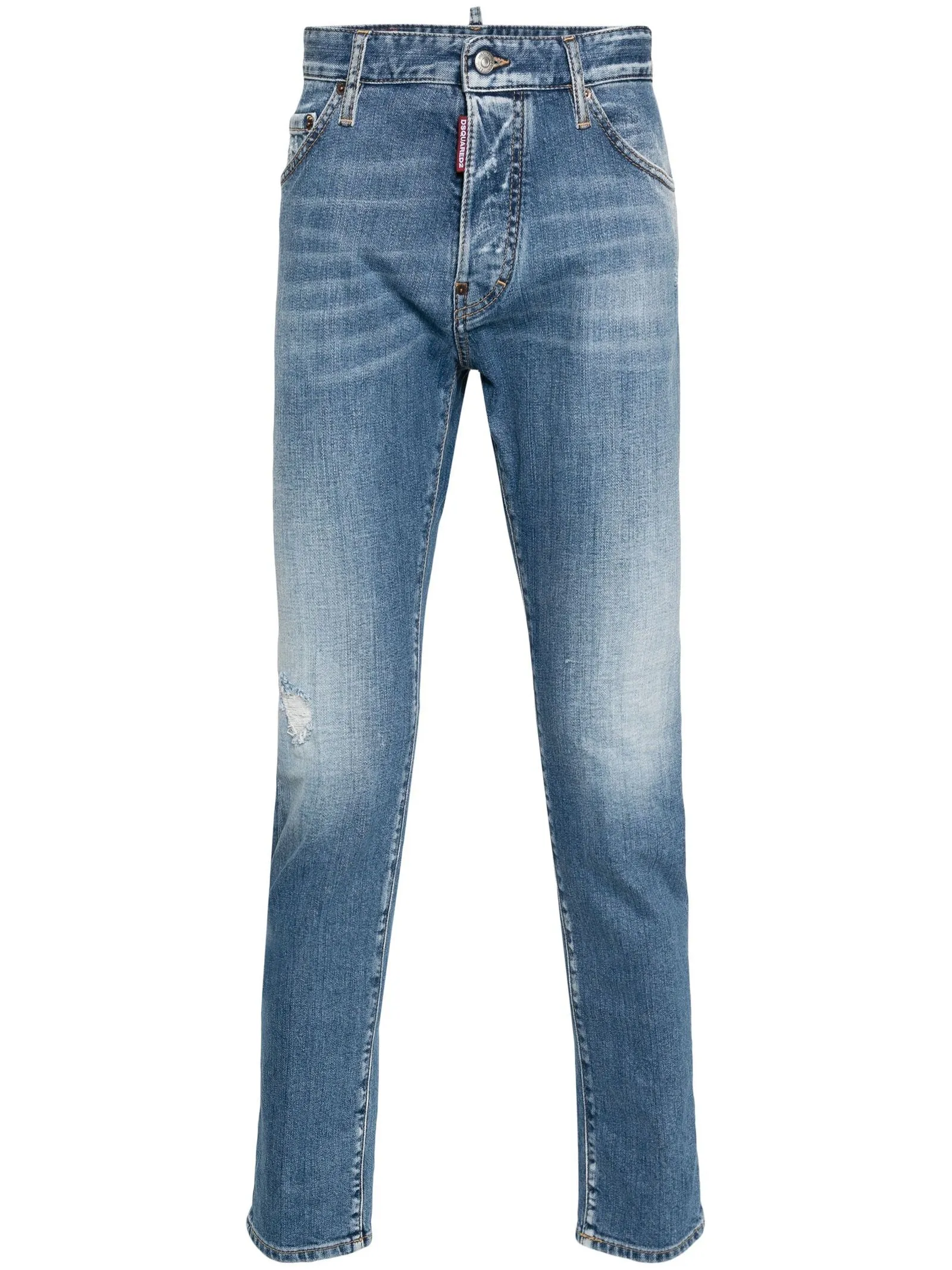 DSQUARED Abbigliamento,Jeans Jeans in denim di cotone blu 