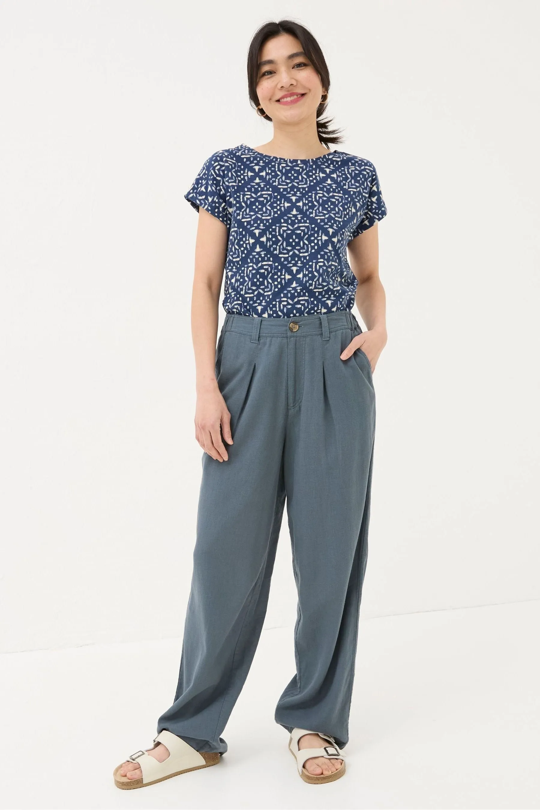 FatFace - Ivy - T-shirt con stampa geometrica