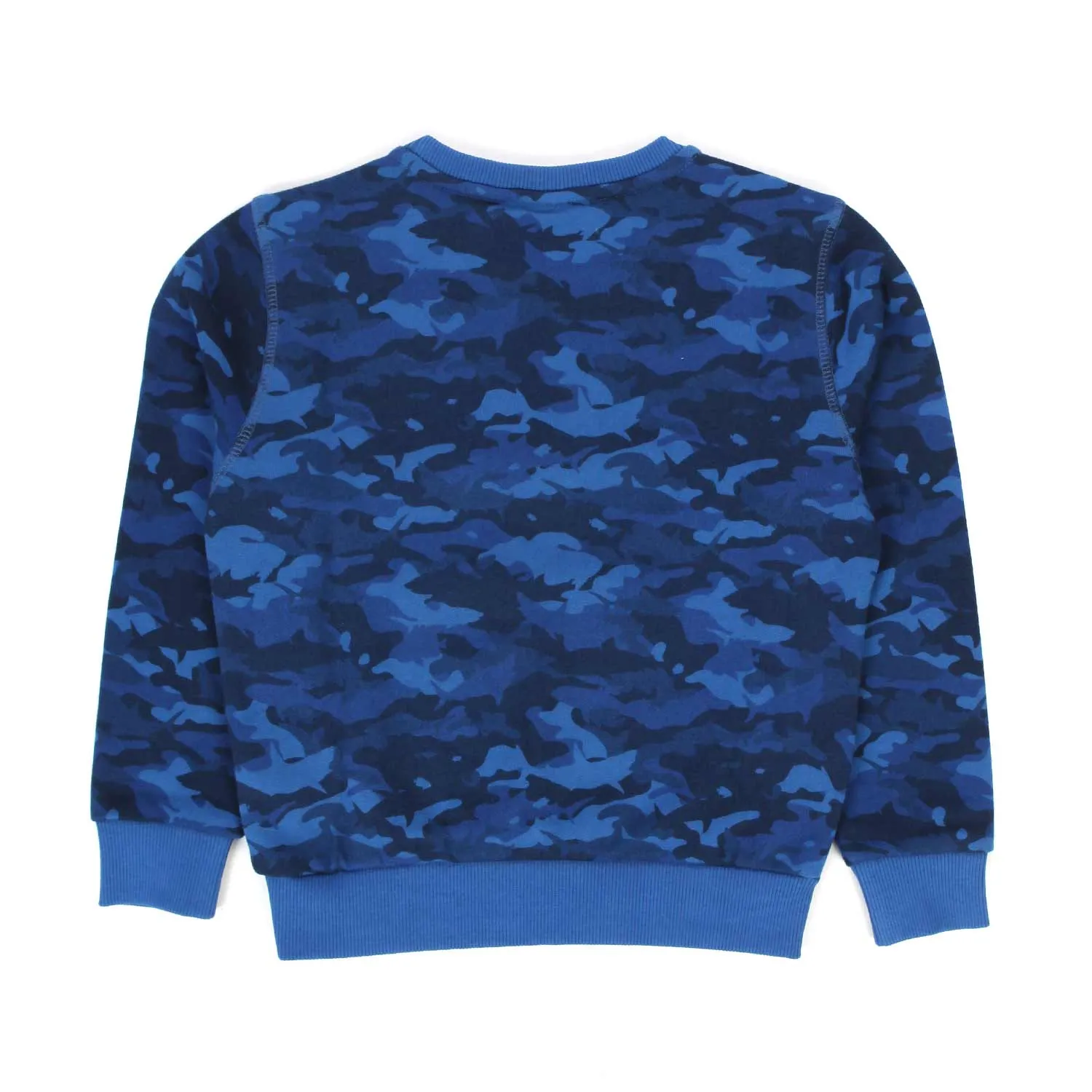 Felpa Camouflage Blu Bambino E Teenager