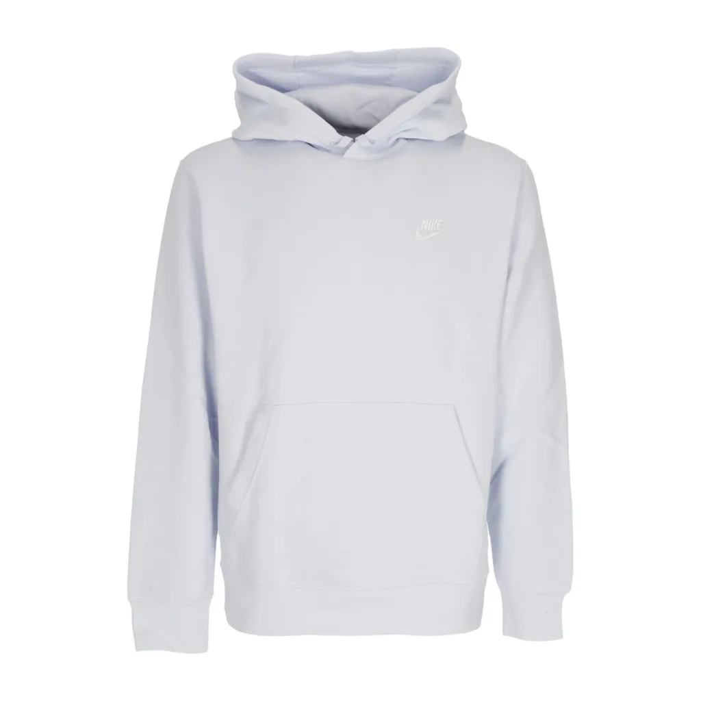 felpa cappuccio uomo club hoodie pullover basketball FOOTBALL GREY/FOOTBALL GREY/WHITE