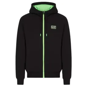 Felpa EA7 con cappuccio e zip