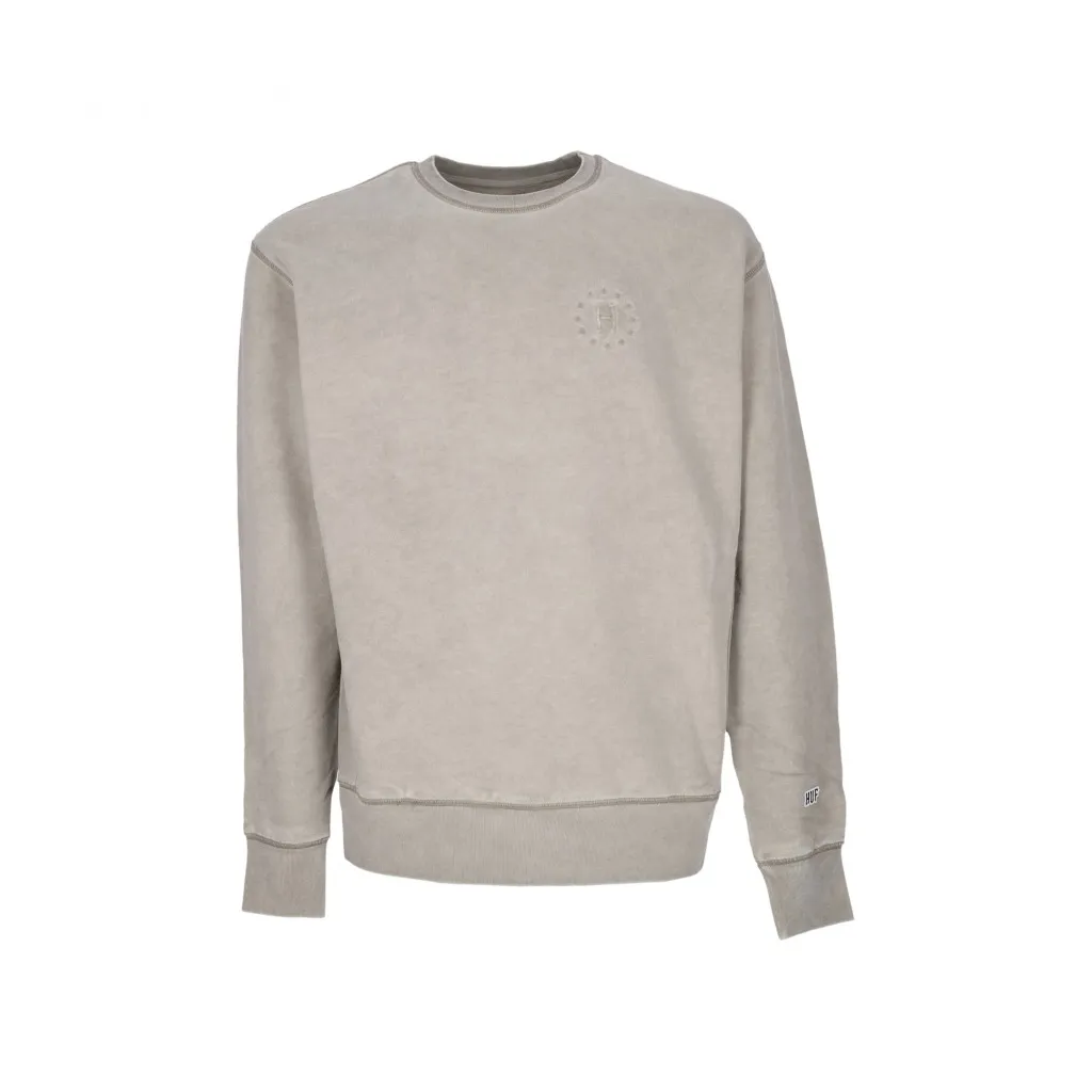 felpa girocollo uomo 12 galaxies faded crewneck KHAKI