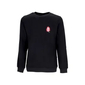 felpa girocollo uomo stay on fire crewneck BLACK