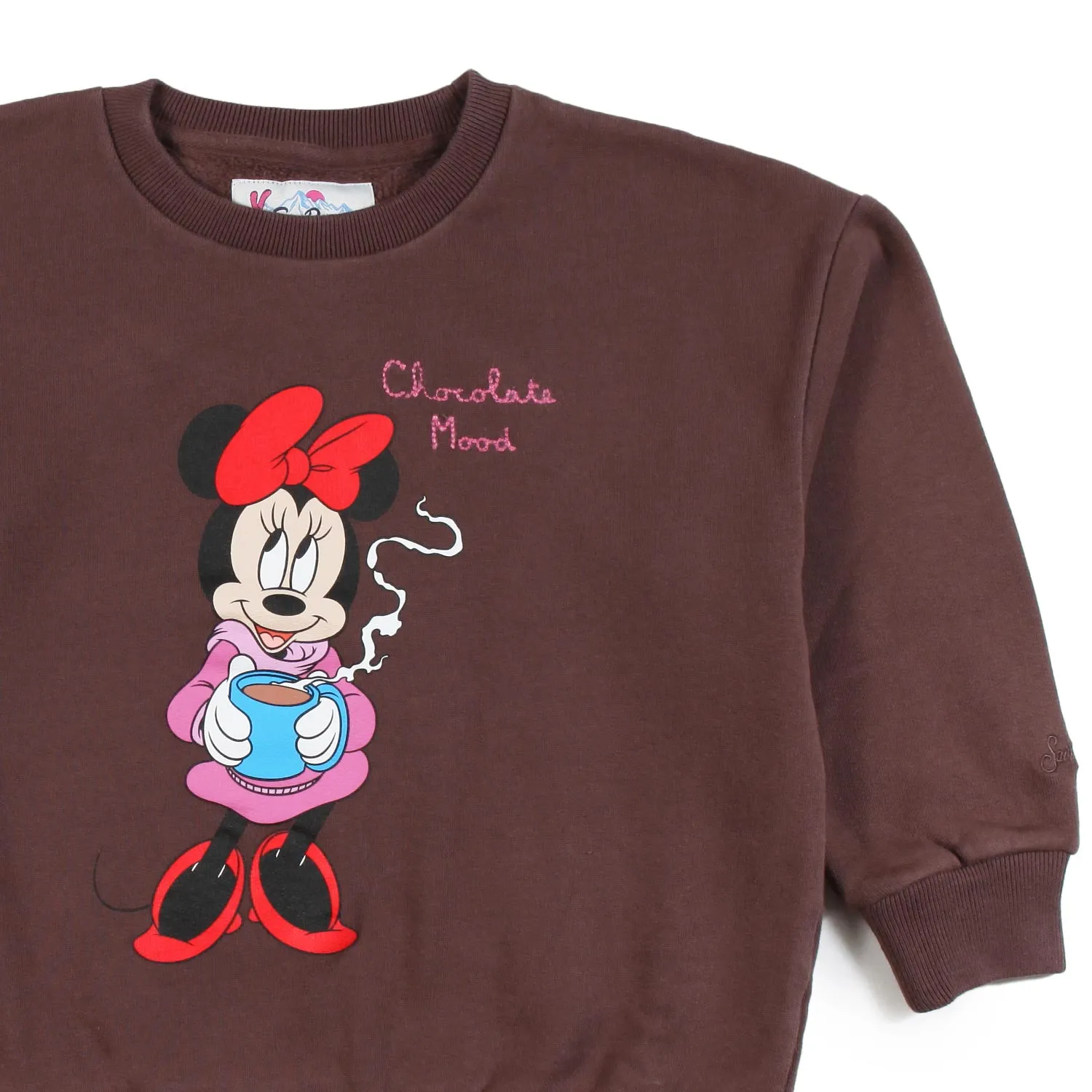 Felpa Minnie Choco Mood Marrone Bambina