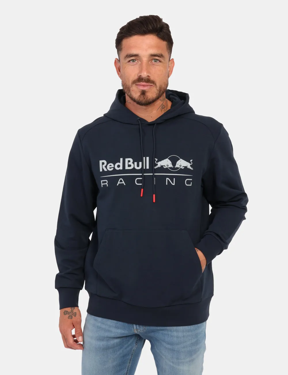 Felpa  Red Bull Blu navy con cappuccio