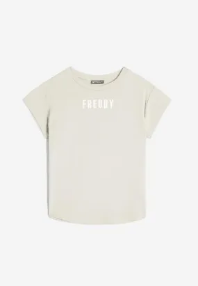 Freddy T-shirt in jersey con piccolo logo effetto satin W