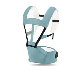 HWZZ Zaino Ergonomico per Marsupio Sling Hipseat Zaino A Canguro Borsa da Trasporto Anteriore Fino A 25 kg 3-48 Mesi,Blu 1902184