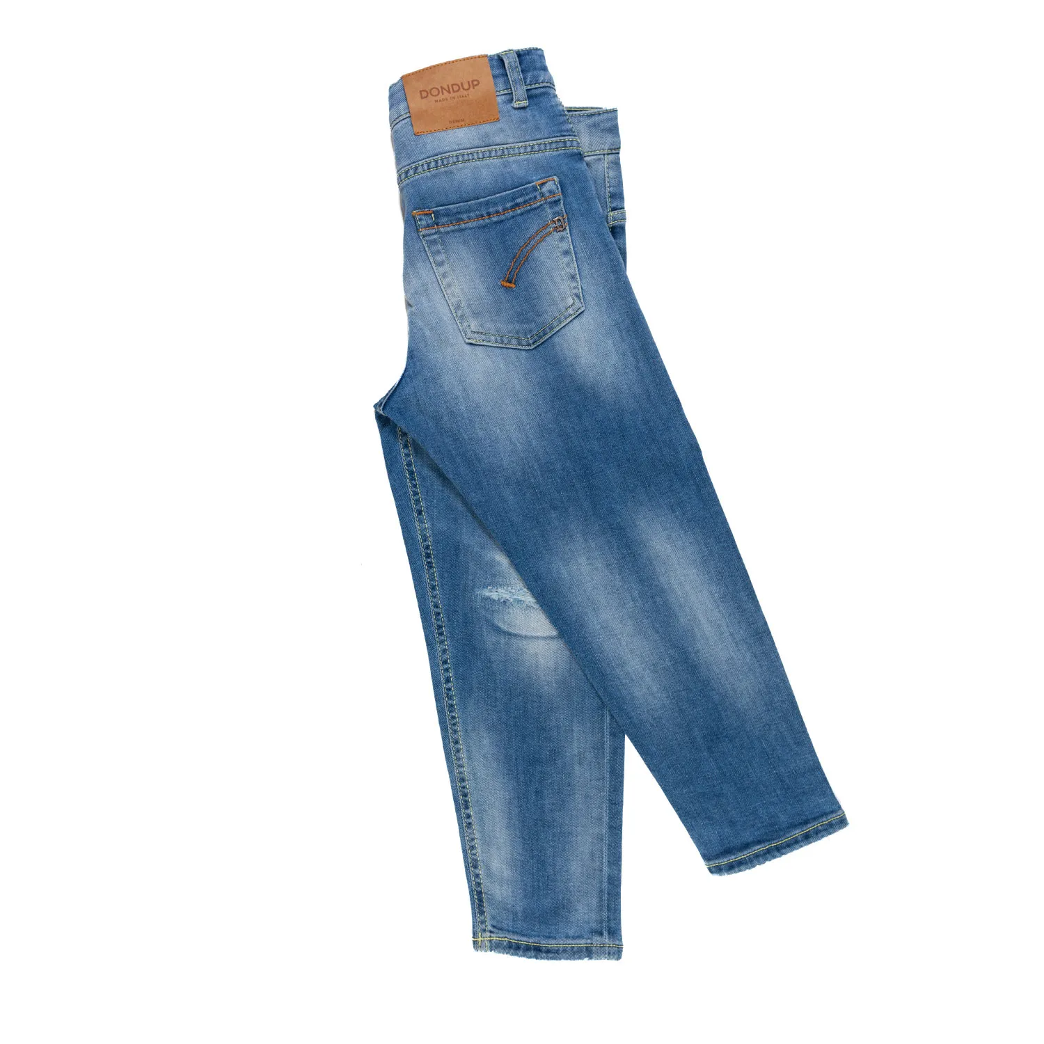 Jeans Blu Chiaro Con Strappi Bambino E Ragazzo