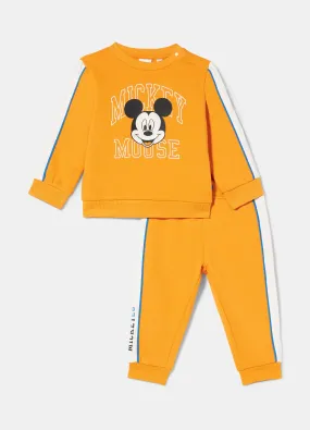 Jogging set Disney in felpa di puro cotone neonato