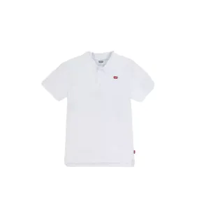 Levi's Kids short sleeve polo shirt for boys EA893-W3B white