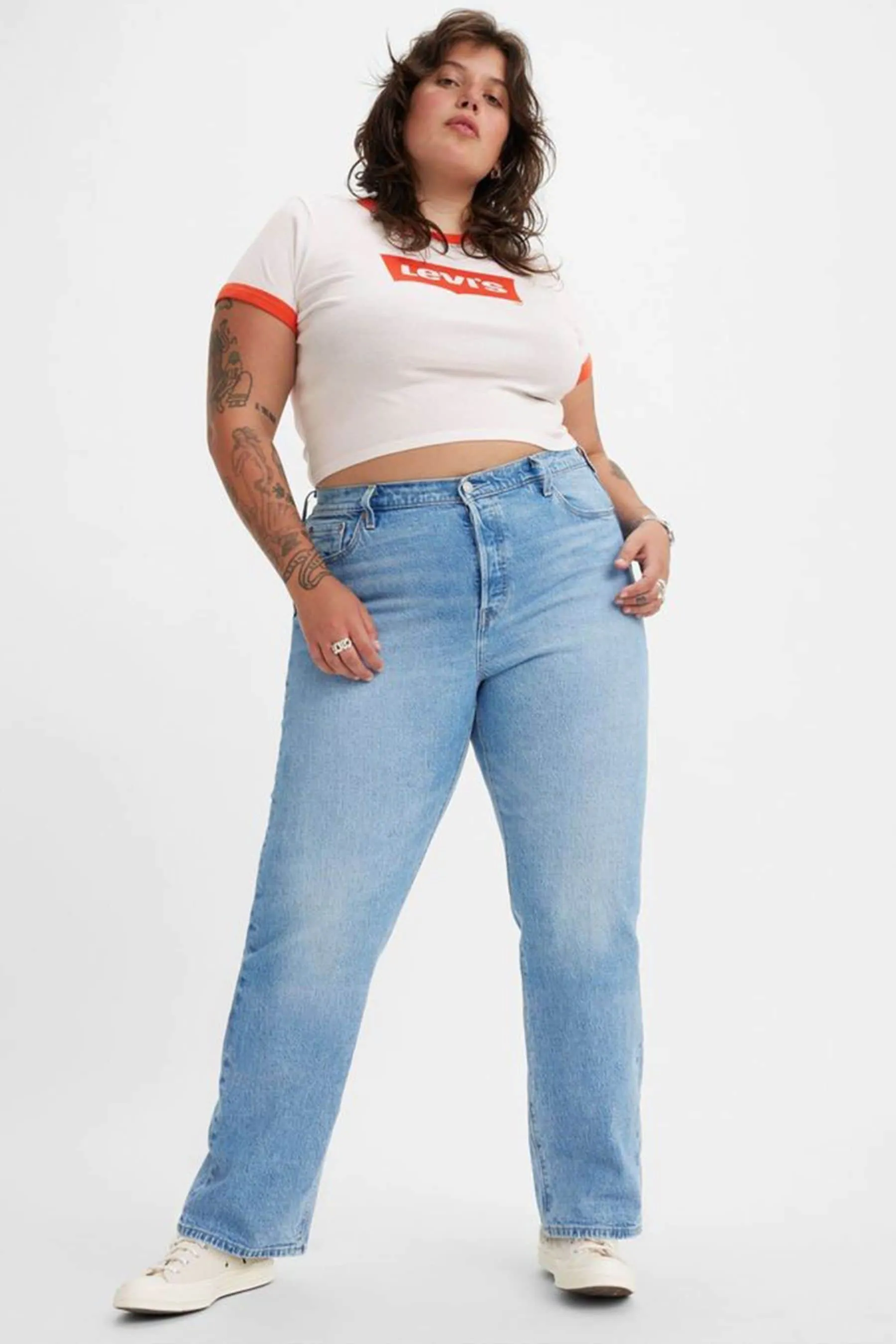 Levi's® 501® Crop 100% Cotone Jeans    