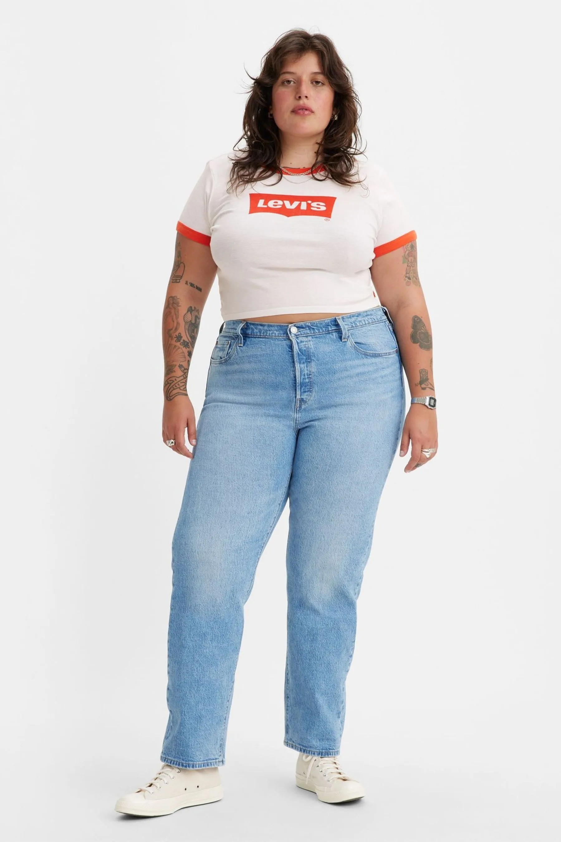 Levi's® 501® Crop 100% Cotone Jeans    