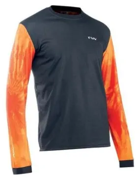 Maglia Northwave Enduro manica lunga nero arancione