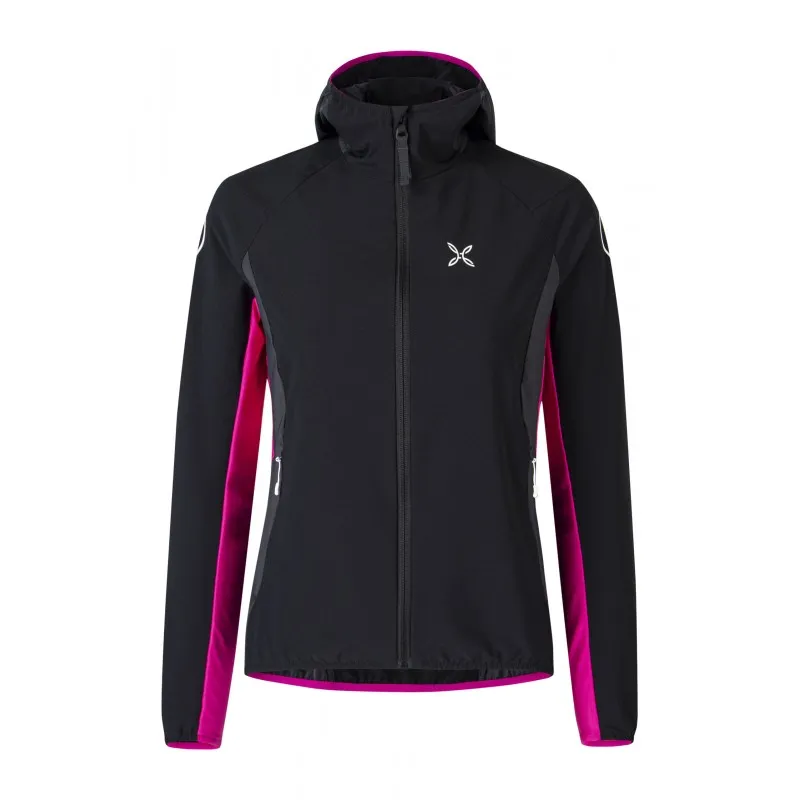 MONTURA  FLASH SKY JACKET WOMAN NERO/INTENSE VIOLET