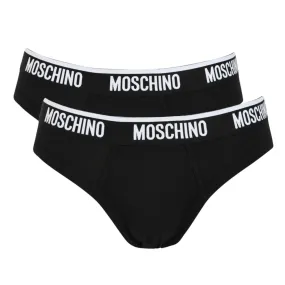 Moschino slip elastico logato bi-pack