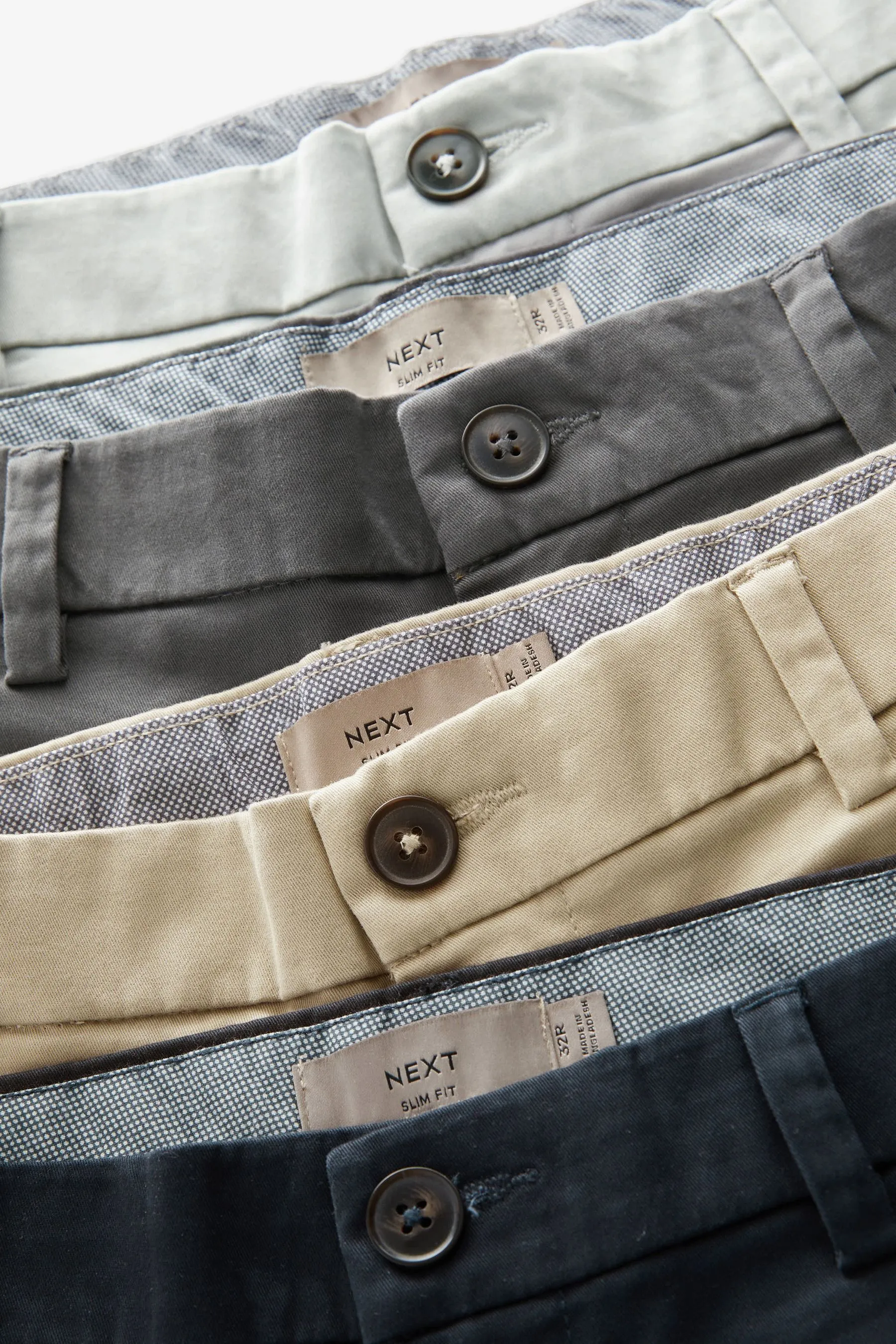 Multi  - Stretch Chino Pantaloncini 4 Confezione