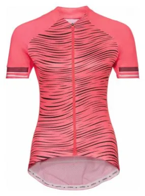 Odlo Zeroweight Ceramicool Women's Zip Jersey Pink