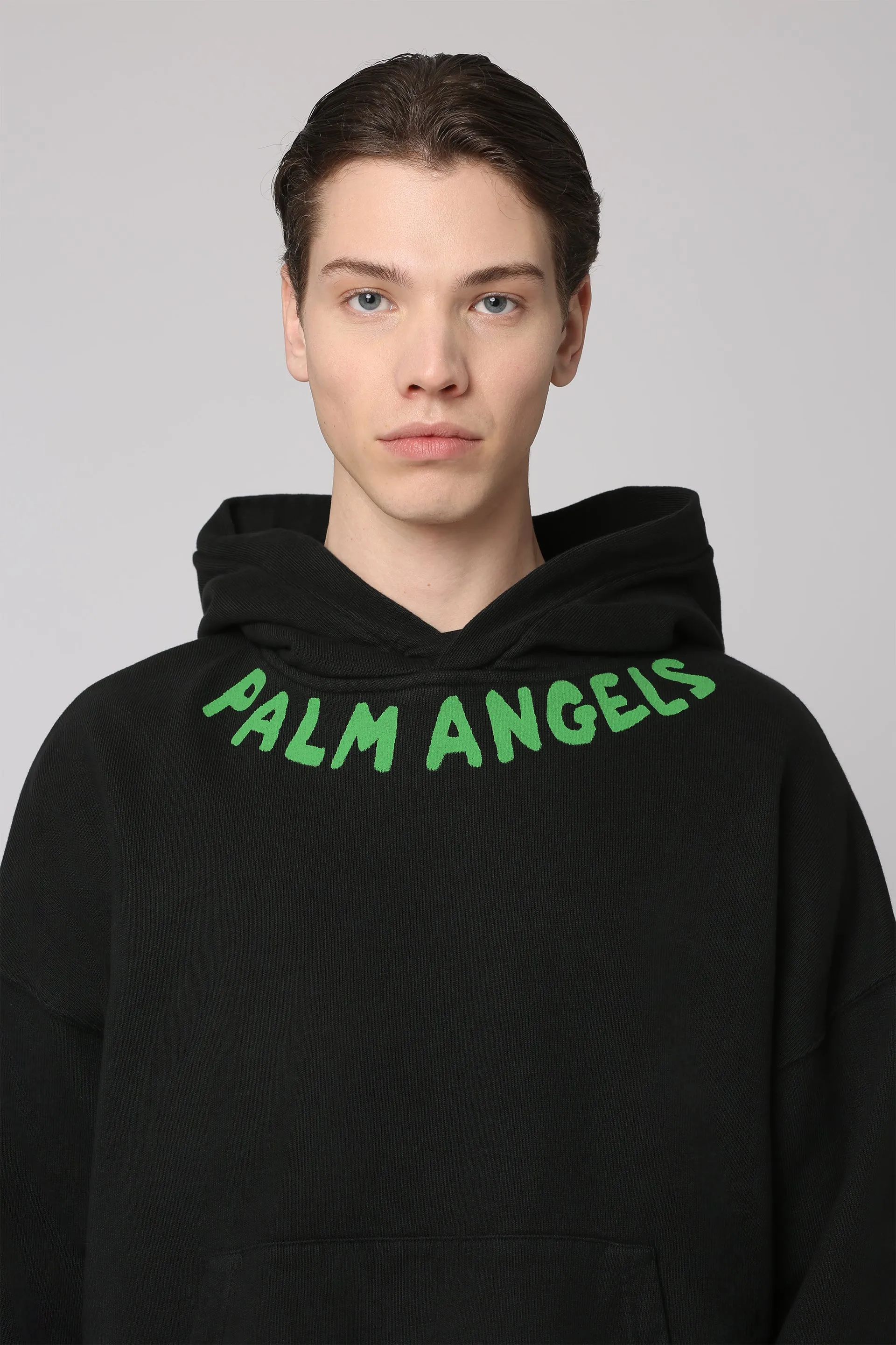 Palm Angels Felpa in cotone con cappuccio