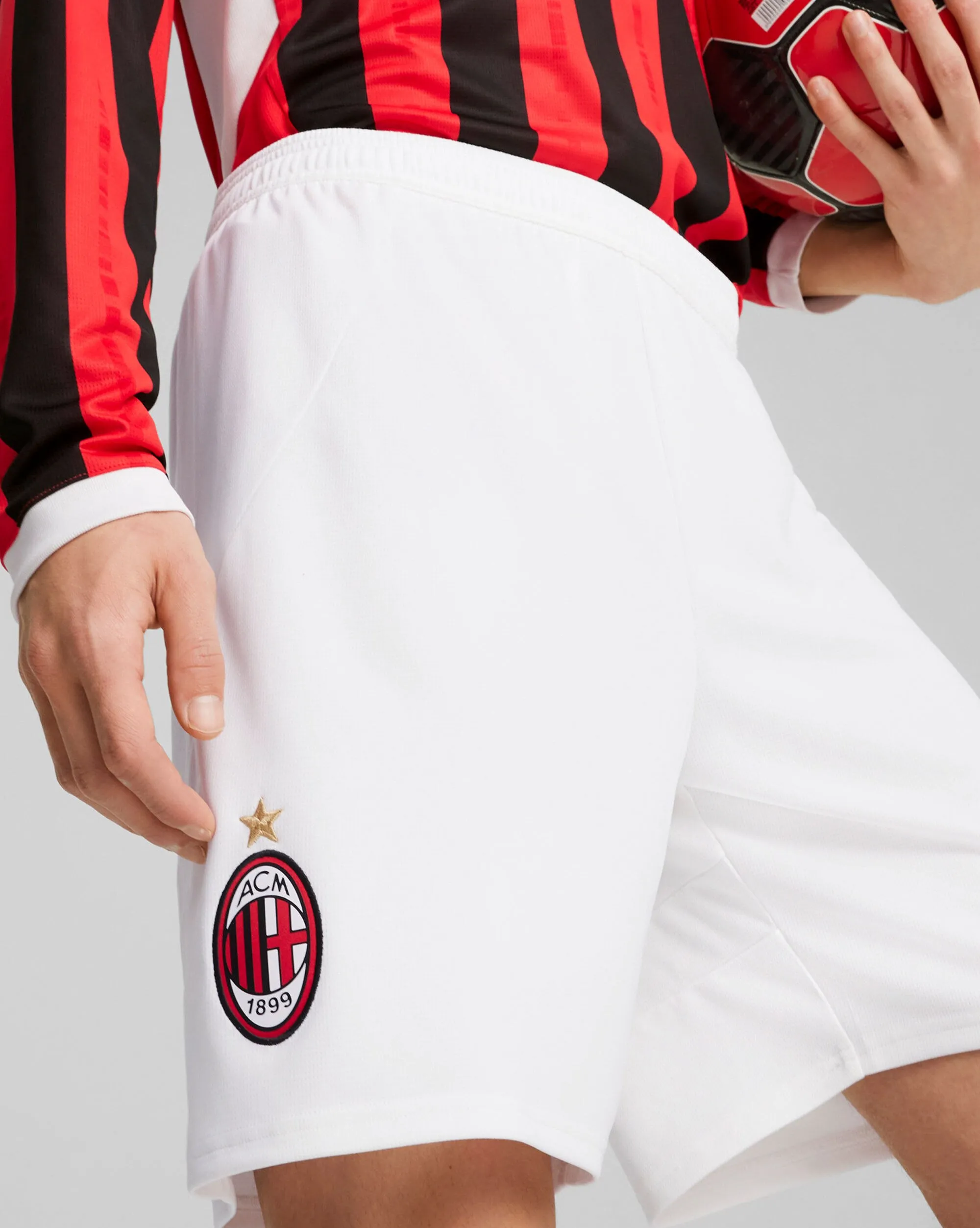 Pantaloncini Home AC Milan 24/25 Bianco Uomo