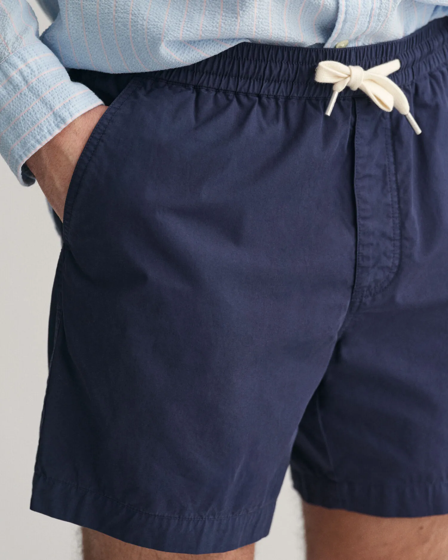 Pantaloncini in cotone con coulisse    