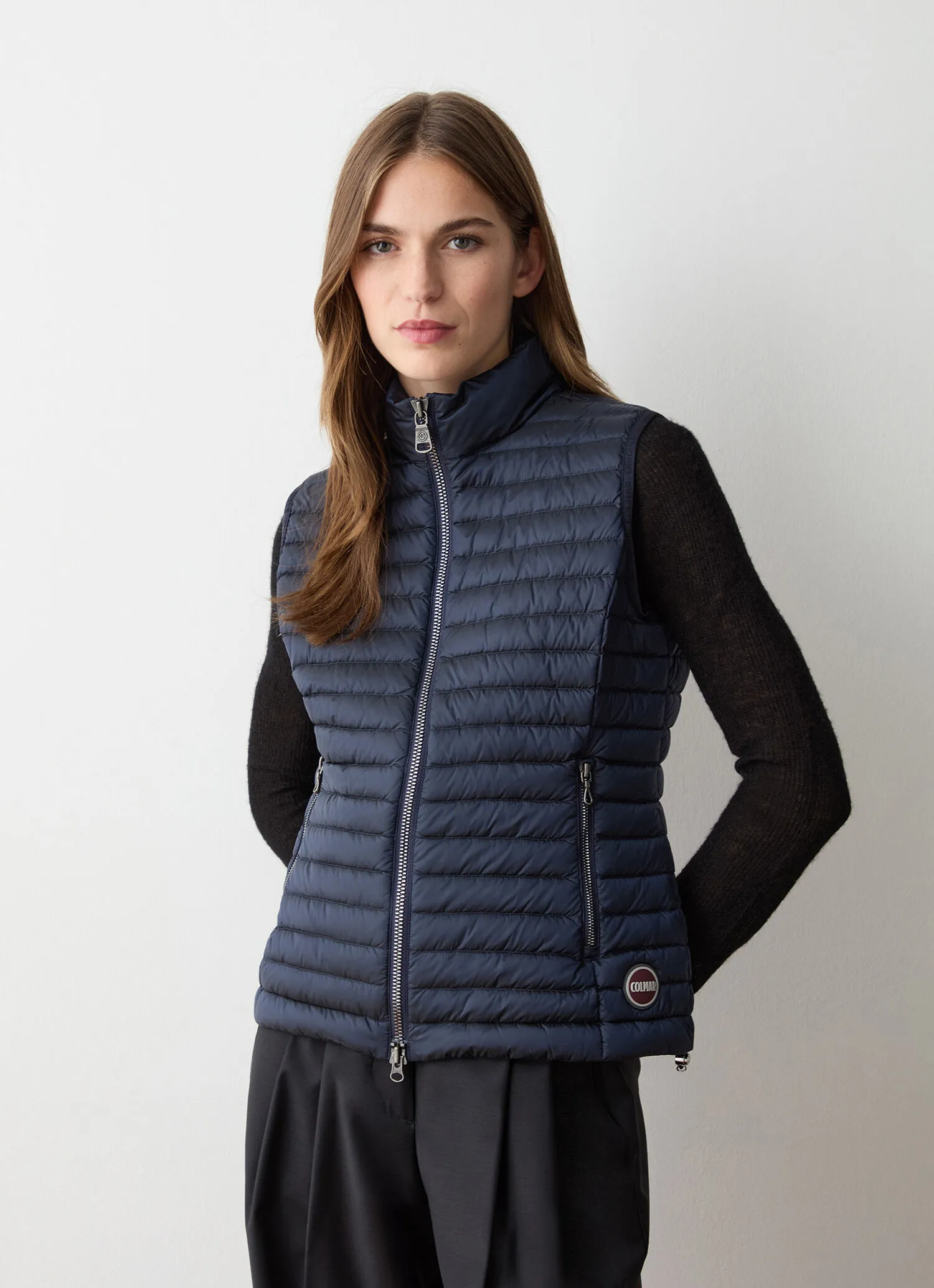 Quilted down vest