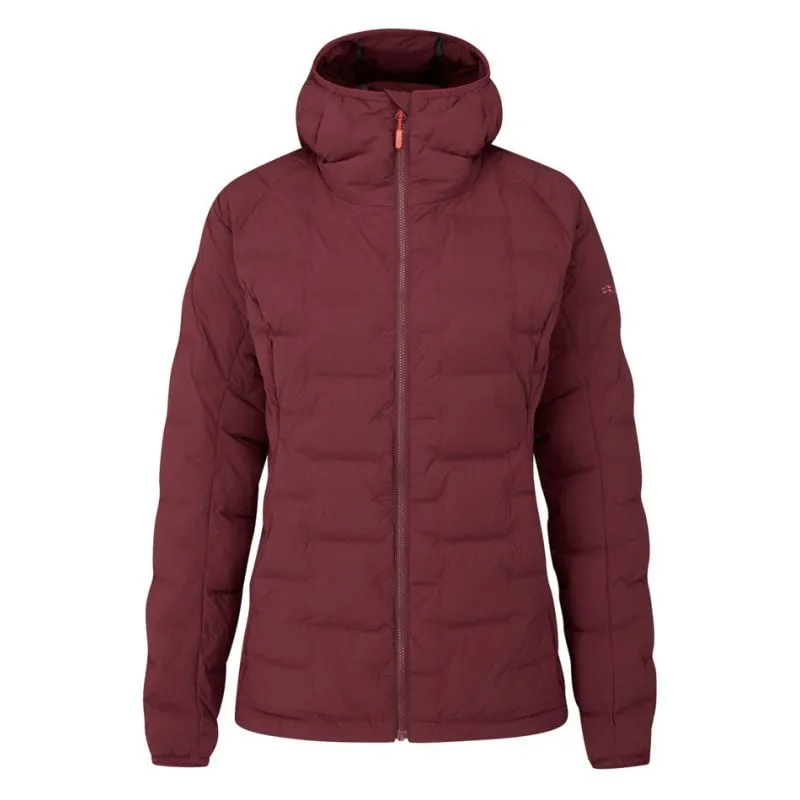 Rab Cubit Stretch Down Hooded Jacket (Deep Heather) Donna