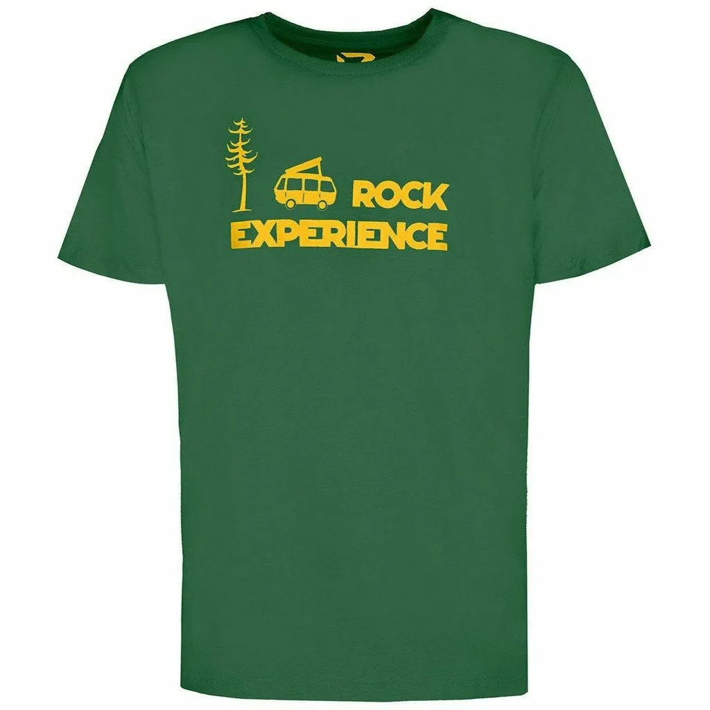 Rock Experience Gasomania Man T-Shirt Green - Maglia Outdoor Uomo