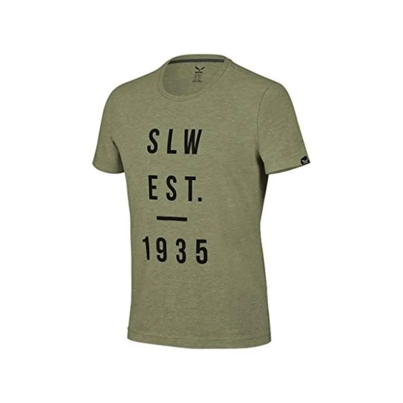 Salewa THOM TEE - MAGLIA UOMO oil green