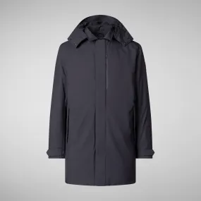 SAVE THE DUCK Giubbino cappuccio softshell MAN’S ANIMAL FREE PUFFER JACINK ET FLYNN BLU