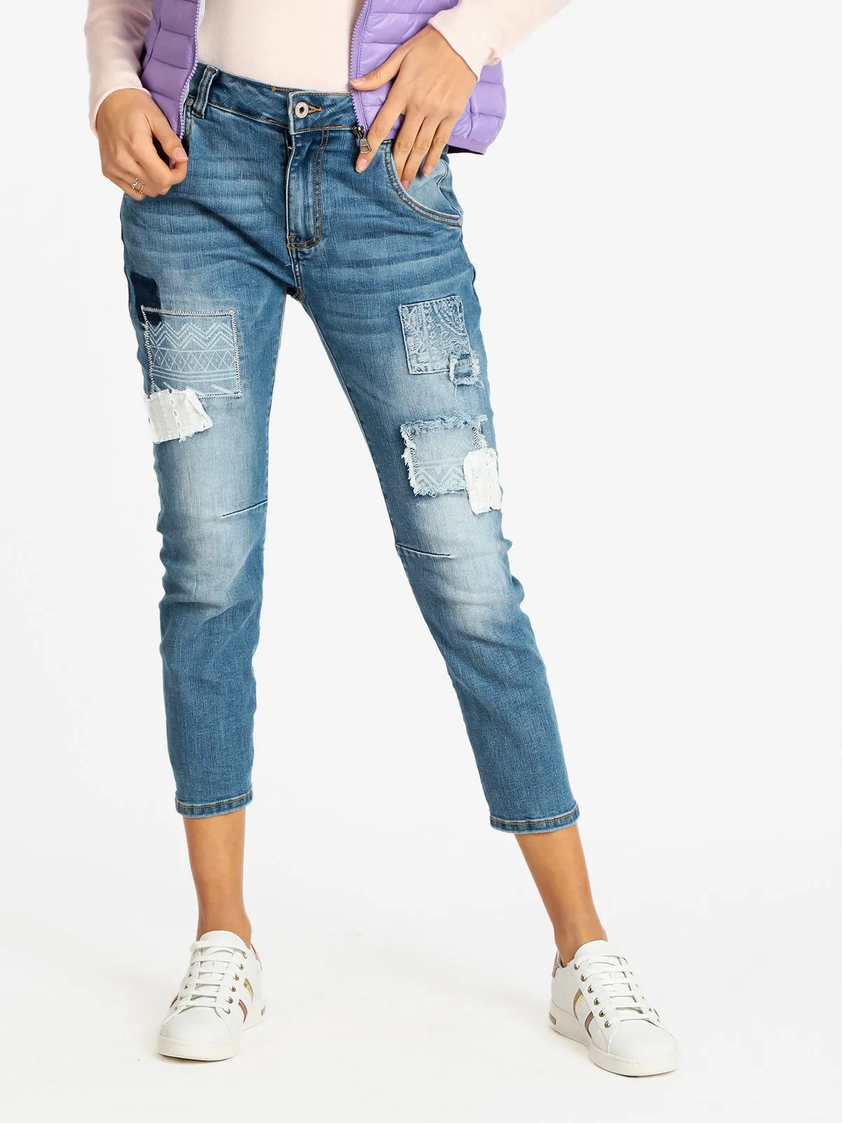 Sexy Woman Jeans femme avec patchs