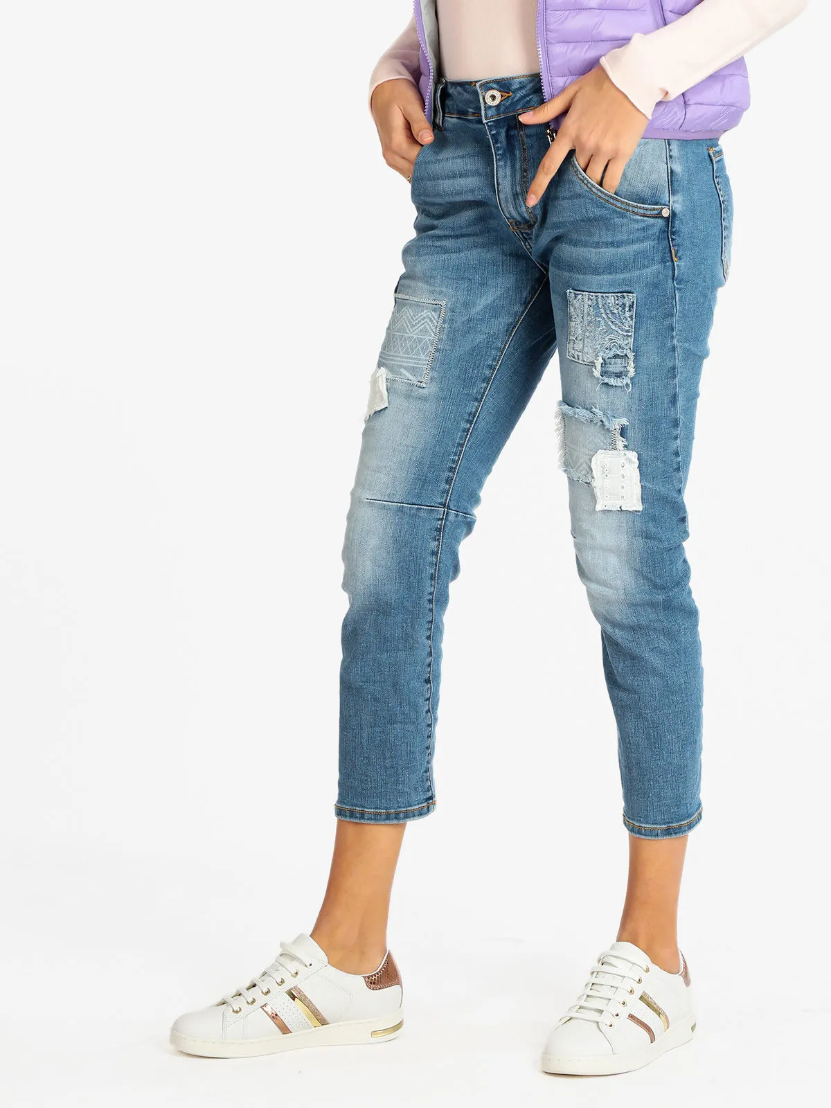 Sexy Woman Jeans femme avec patchs