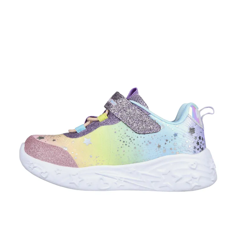 Skechers girls' sneakers with lights Unicorn Charmer Twilight Dream 302681N/PRMT purple-multi