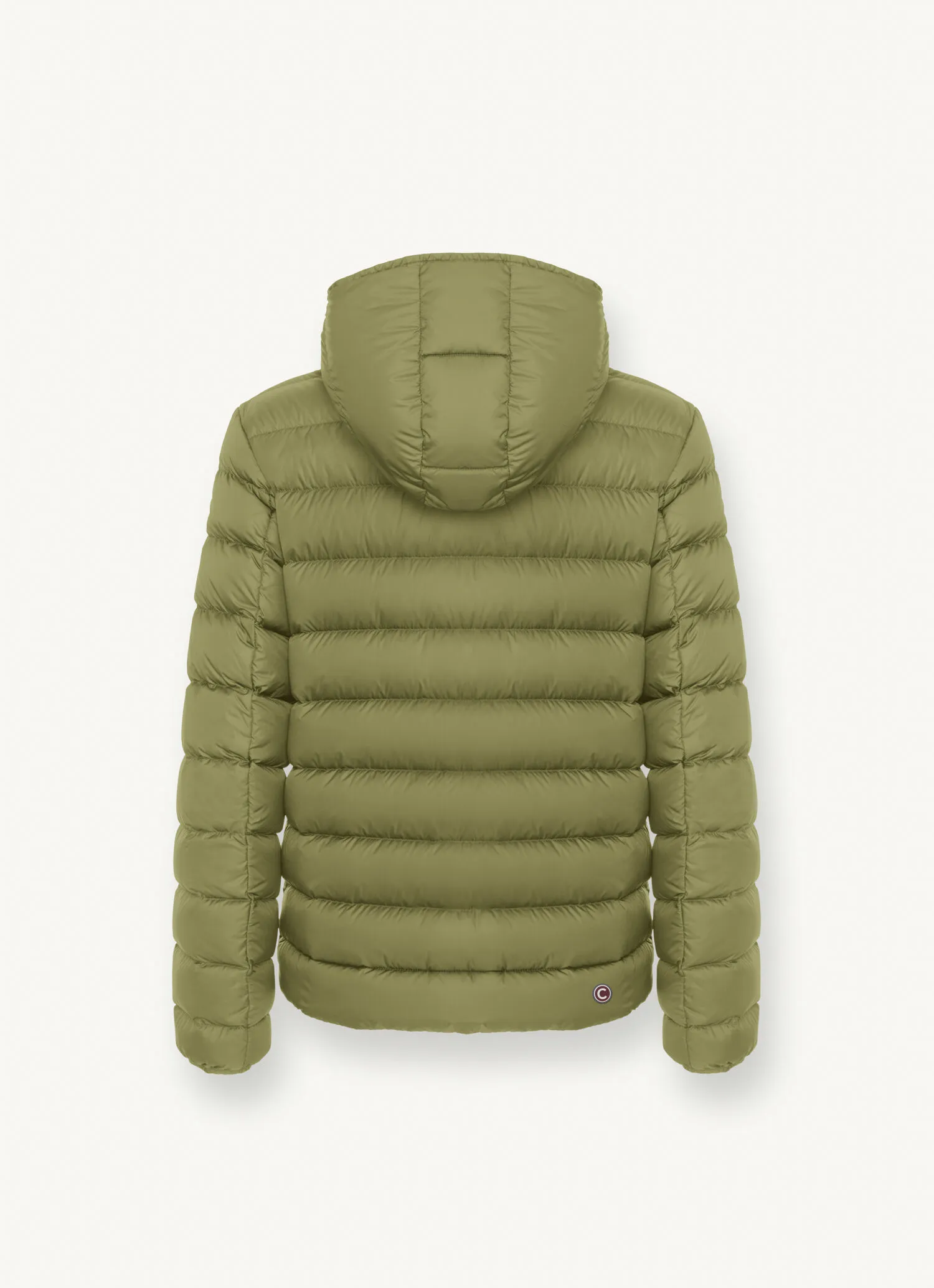 Sporty down jacket with detachable hood